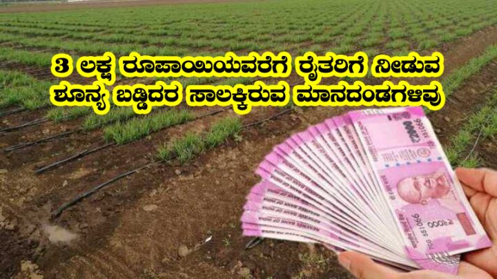 Zero interest loan for agriculture