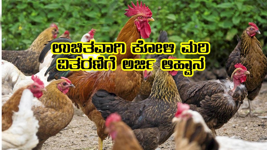 Applications for free poultry distribution