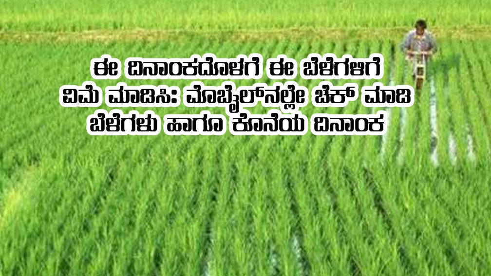 pay crop insurance for these crops