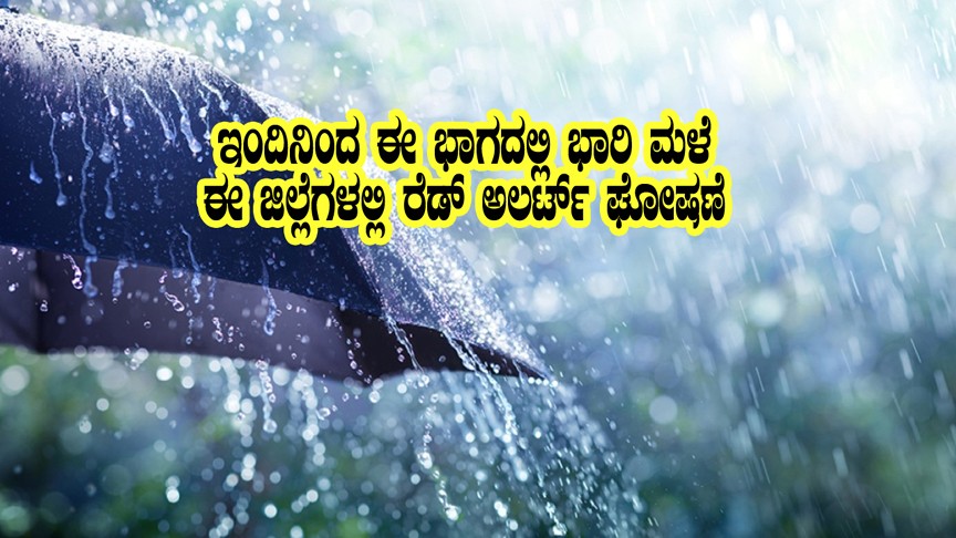rain alert in three district