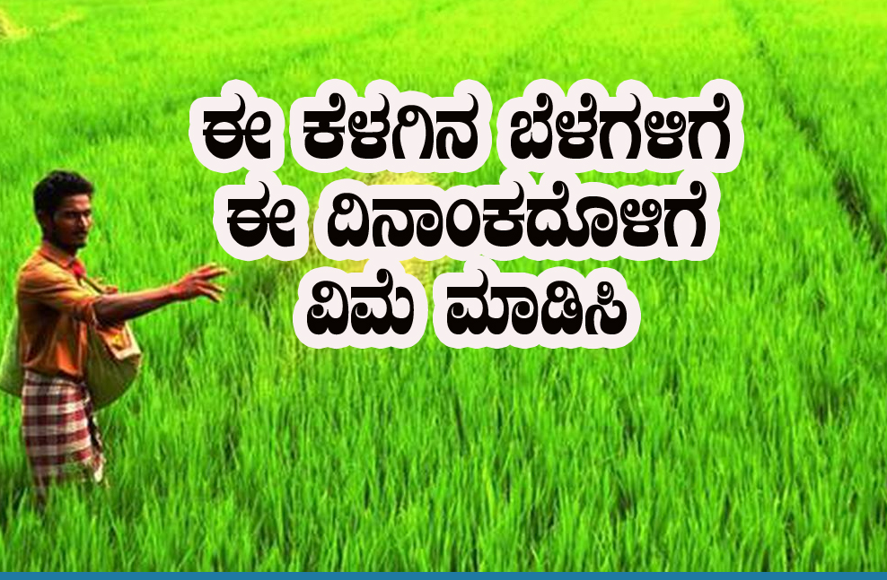 Crop insurance last date