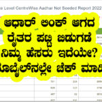 Adhar not seed list