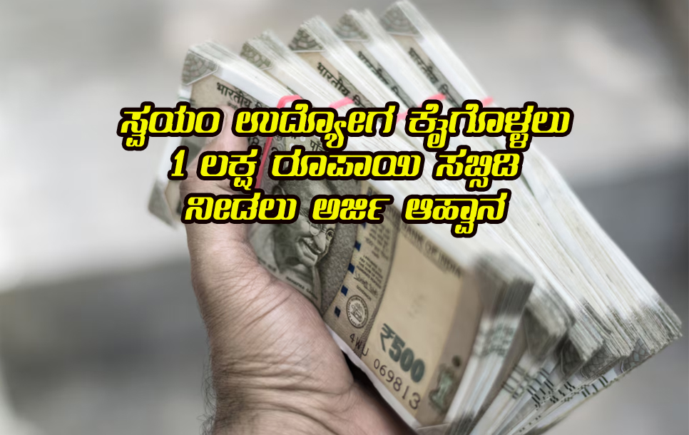 1 lakh self employment subsidy