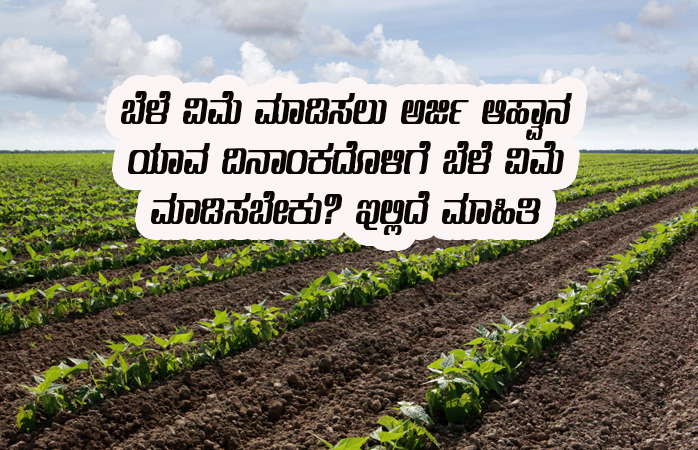 Crop insurance date announced