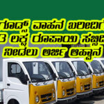 Goods vehicle purchase subsidies