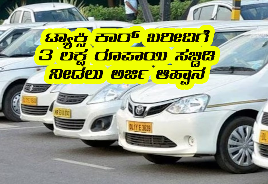 Taxi car purchase subsidies